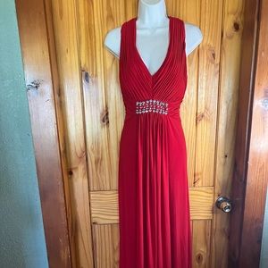90’s Red Formal Olag Cassini Dress